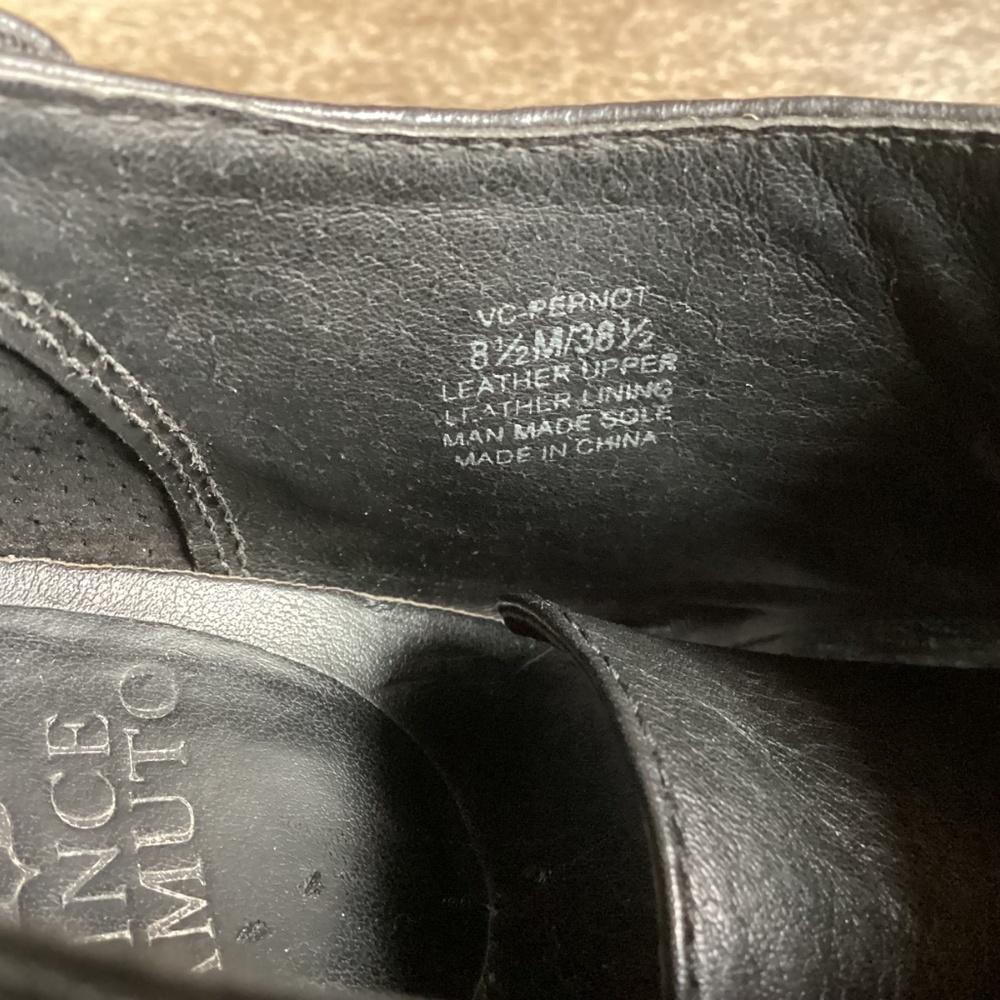 Vince Camuto Black Leather Heels - Picture 10 of 11